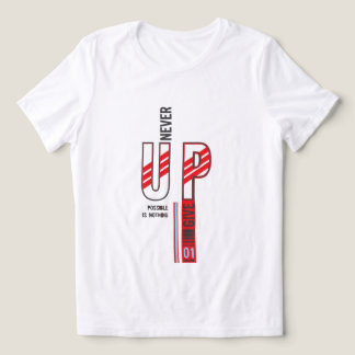 nooit opgeven Tri-Blend shirt