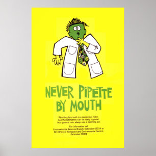 Nooit Pipet van Mouth Poster