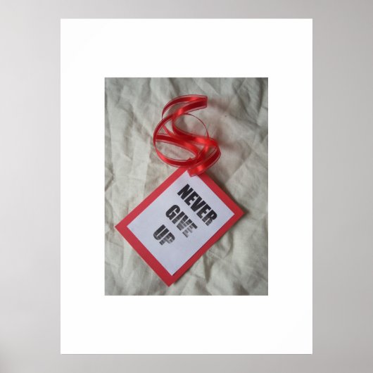 Nooit Poster opgeven (Voorkant)