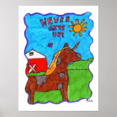 Nooit Poster opgeven (Voorkant)