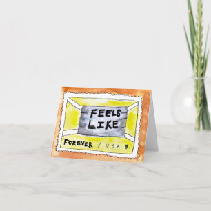 Nooit  Quarantine COVID-19 Coronavirus Card Kaart