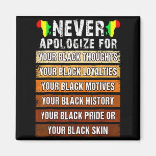Nooit Retro Verontschuldig Black History Afrikaans Magneet