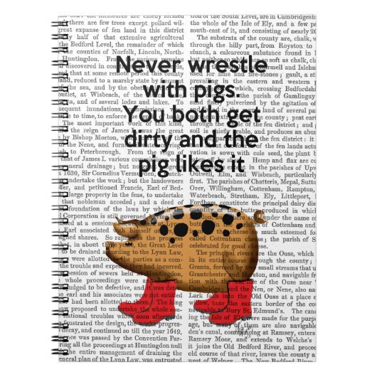 Nooit rusten met varkens notitieboek (Voorkant)