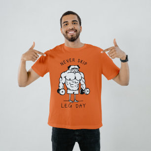 Nooit Skip Been Day - Grappige Gym Pug T-shirt