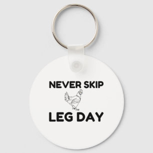 NOOIT SKIP LEG DAY SLEUTELHANGER