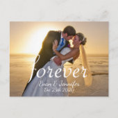 Nooit sparen de Datum Aankondigingskaart (Voorkant)