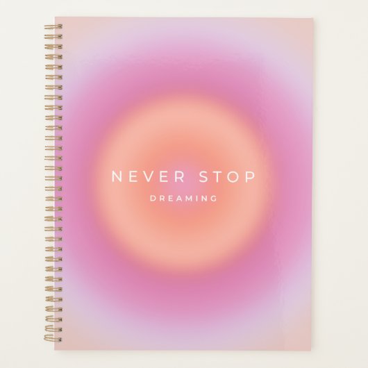 Nooit stoppen met dromen planner (Voorkant)