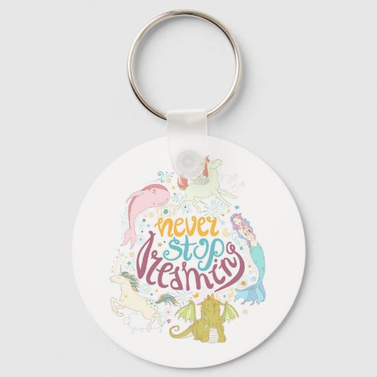 Nooit stoppen met dromen sleutelhanger (Voorkant)