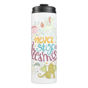 Nooit stoppen met dromen thermosbeker