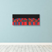 Nooit stoppen met leren canvas afdruk (Insitu (Houten vloer))