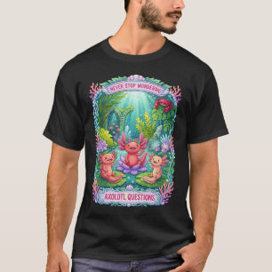 Nooit Stoppen met Verwonderen Axolotl T-shirt
