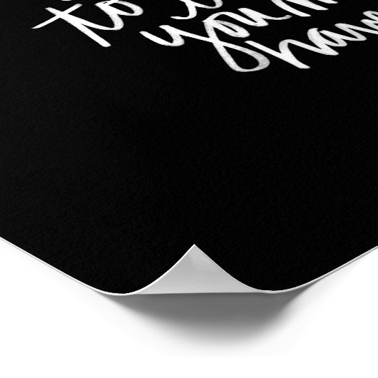 Nooit te laat afdrukken | zwarte en witte offerte poster (Hoek)