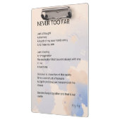 Nooit te laat liefdesgedicht klembord (Links)