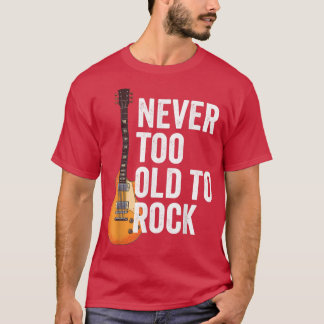 Nooit te oud om te rotsen, vaderdag, gitaar t-shirt