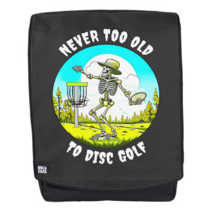 Nooit Te Oud Voor Discgolf Skelet Werpen Rugtassen