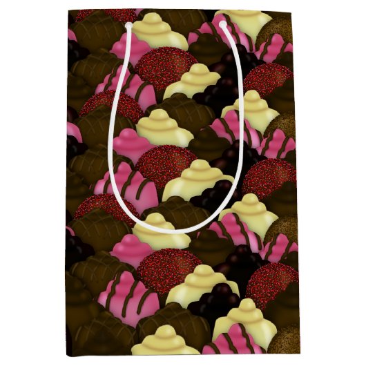 Nooit te veel chocolade-cadeau medium cadeauzakje (Voorkant)