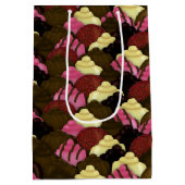 Nooit te veel chocolade-cadeau medium cadeauzakje (Achterkant)