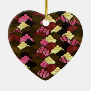 Nooit te veel chocolade - Valentijnsdag Snoep Keramisch Ornament