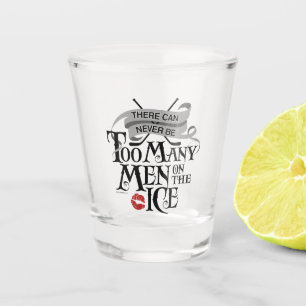 (Nooit) Te veel Mannen (hockey) Shot Glas