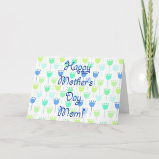 Nooit te veel tulpen Moederdag Kaart