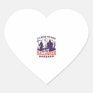 Nooit Te Vroeg Halloween Grim Reaper Geheime Kamer Hart Sticker