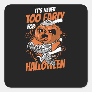 Nooit te vroeg voor Halloween Vierkante Sticker