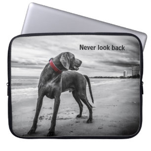 Nooit terugkijken laptop sleeve
