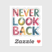 Nooit terugkijken sticker (Vel)