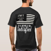 NOOIT TEVREDEN T-shirt (Achterkant)