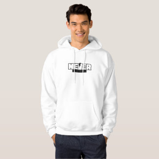 nooit tevreden zijn hoodie