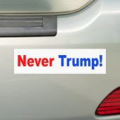 "NOOIT TRUMP!" BUMPERSTICKER (Op auto)