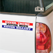 NOOIT TRUMP - NOOIT HILLARY - NOOIT MIND BUMPERSTICKER (Op Truck)