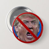 NOOIT TRUMP-toets Ronde Button 7,6 Cm (Voorkant /achterkant)