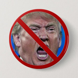 NOOIT TRUMP-toets Ronde Button 7,6 Cm