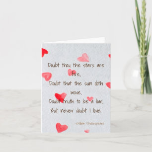 Nooit twijfelen aan mijn liefde kaart