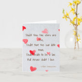 Nooit twijfelen ik hou van kaart (Gele Bloem)