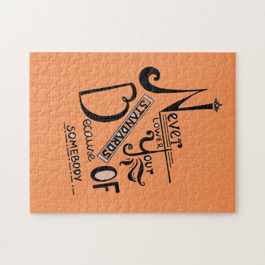 Nooit uw Motivatie offerte voor standaarden verlag Legpuzzel (Horizontaal)