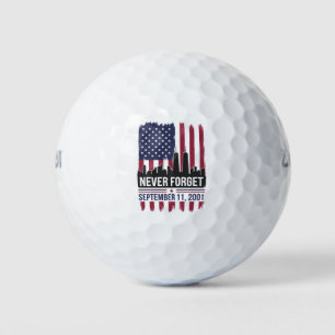 Nooit vergeten 11 september 2001 Herdenkingsdag US Golfballen