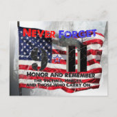 Nooit vergeten 11 september briefkaart (Voorkant)