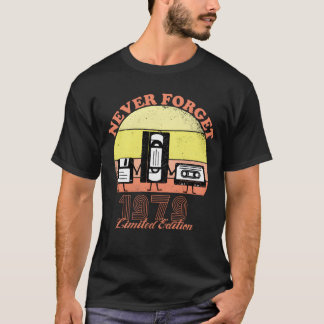 Nooit vergeten 1979 Verjaardag Limited Edition Vin T-shirt