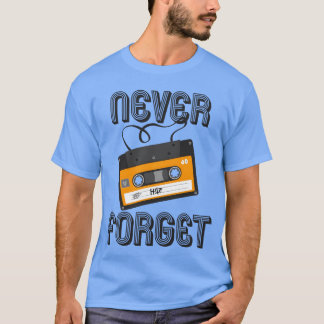 Nooit vergeten analoge cassettebandje 80S 90S T-shirt