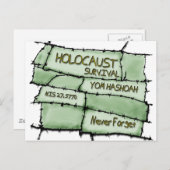 Nooit vergeten briefkaart (Voorkant / Achterkant)