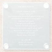 "Nooit vergeten" gedicht - Onderzetter (Achterkant)