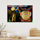 Nooit-vergeten-gehandicapte-dierenarts Poster (Keuken)