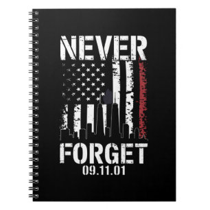 Nooit vergeten Herdenkingsdag 11 september 2001 Notitieboek