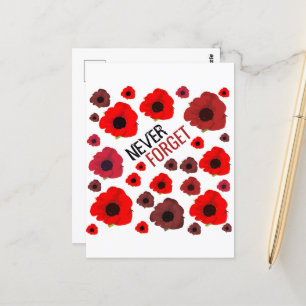 Nooit Vergeten, Klaproos Briefkaart