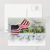 Nooit vergeten - Memorial Day Briefkaart (Voorkant / Achterkant)