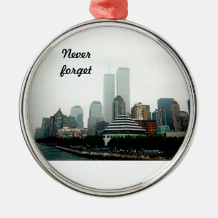 Nooit vergeten metalen ornament