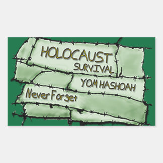 Nooit vergeten rechthoekige sticker
