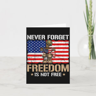 Nooit vergeten Vrijheid Is Geen Memorial Day Vlag Kaart